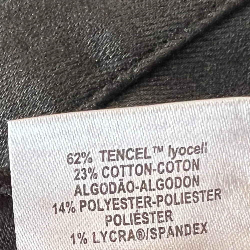 DL1961 Chrissy Ankle pants Jeans Ultra High Rise skinny graphite black 27 - Picture 9 of 11